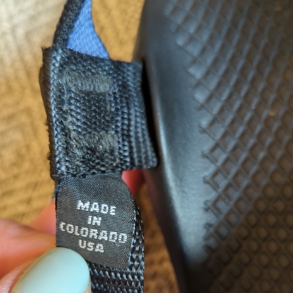 Women's Z/1 Chaco Black and Blue Sport Hiking Sandals - Picture 4 of 5